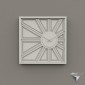 clock Assymetric sun wood DIY