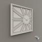 clock Assymetric sun wood DIY