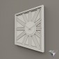clock Assymetric sun wood DIY