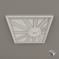 clock Assymetric sun wood DIY