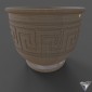 pot for flowers ceramic Meandr