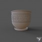 pot for flowers ceramic Meandr