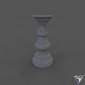 candlestick Grigio large (art SD0152)