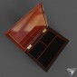 casket Triple wood and pearl Inlaid jewerly box