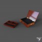casket Triple wood and pearl Inlaid jewerly box