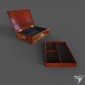casket Triple wood and pearl Inlaid jewerly box