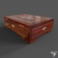 casket Triple wood and pearl Inlaid jewerly box