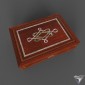 casket Triple wood and pearl Inlaid jewerly box