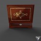casket Triple wood and pearl Inlaid jewerly box