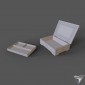 casket Triple wood and pearl Inlaid jewerly box