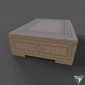 casket Triple wood and pearl Inlaid jewerly box