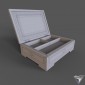 casket Triple wood and pearl Inlaid jewerly box