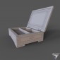 casket Triple wood and pearl Inlaid jewerly box