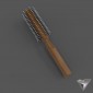 comb brushing massage wooden