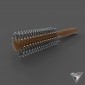 comb brushing massage wooden