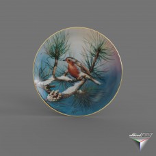 souvenir plate Bird collection robin (20cm)