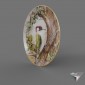 souvenir plate Bird collection green woodpecker 20cm