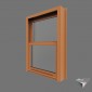 window american style double hung slider pvc 200x150cm