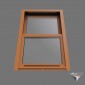 window american style double hung slider pvc 200x150cm