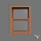 window american style double hung slider pvc 200x150cm