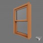 window american style double hung slider pvc 200x150cm