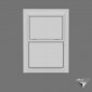 window american style double hung slider pvc 200x150cm