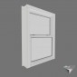 window american style double hung slider pvc 200x150cm