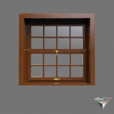 window english style single hung slider wood 140x140sm