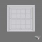 window english style single hung slider wood 140x140cm