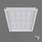window english style single hung slider wood 140x140cm