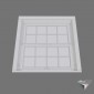 window english style single hung slider wood 140x140cm