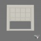 window english style single hung slider wood 140x140cm