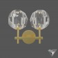 sconce Restoration Hardware Boule de Cristal Double