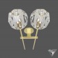 sconce Restoration Hardware Boule de Cristal Grand Double