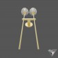 sconce Restoration Hardware Boule de Cristal Grand Double