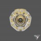 sconce RH Boule de Cristal Single