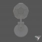 sconce RH Boule de Cristal Single