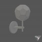 sconce RH Boule de Cristal Single