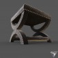 padded stool Safavieh Mystic Ottoman MCR4645E
