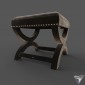 padded stool Safavieh Mystic Ottoman MCR4645E