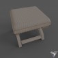 padded stool Safavieh Mystic Ottoman MCR4645E