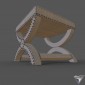padded stool Safavieh Mystic Ottoman MCR4645E