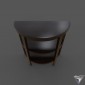 table console Convenience Concepts Newport 3-Shelf