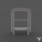 table console Convenience Concepts Newport 3-Shelf