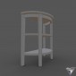 table console Convenience Concepts Newport 3-Shelf