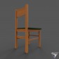 chair wood simple retro style