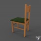 chair wood simple retro style