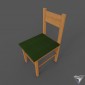 chair wood simple retro style