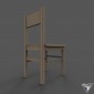 chair wood simple retro style