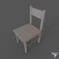chair wood simple retro style